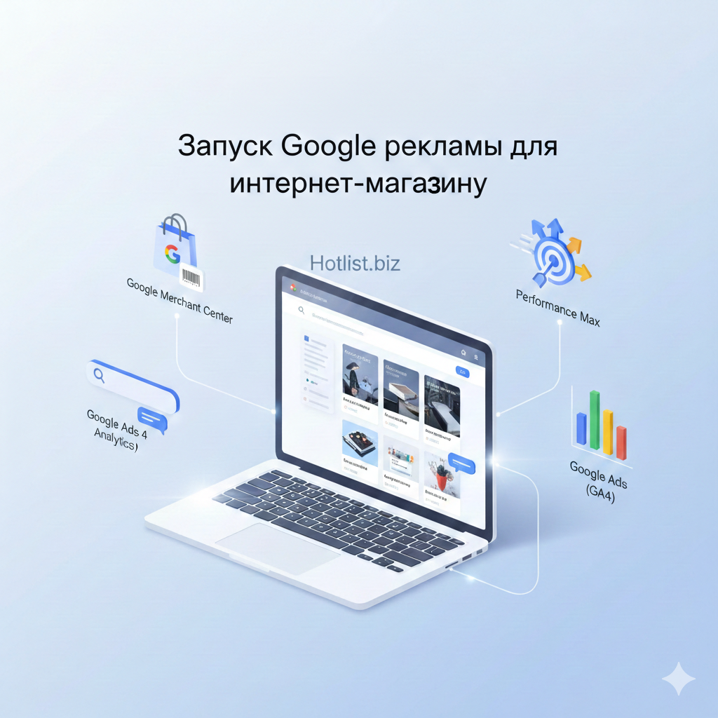 Запуск реклами Google для інтернет-магазину: Merchant Center, Пошук, Performance Max, Аналітика