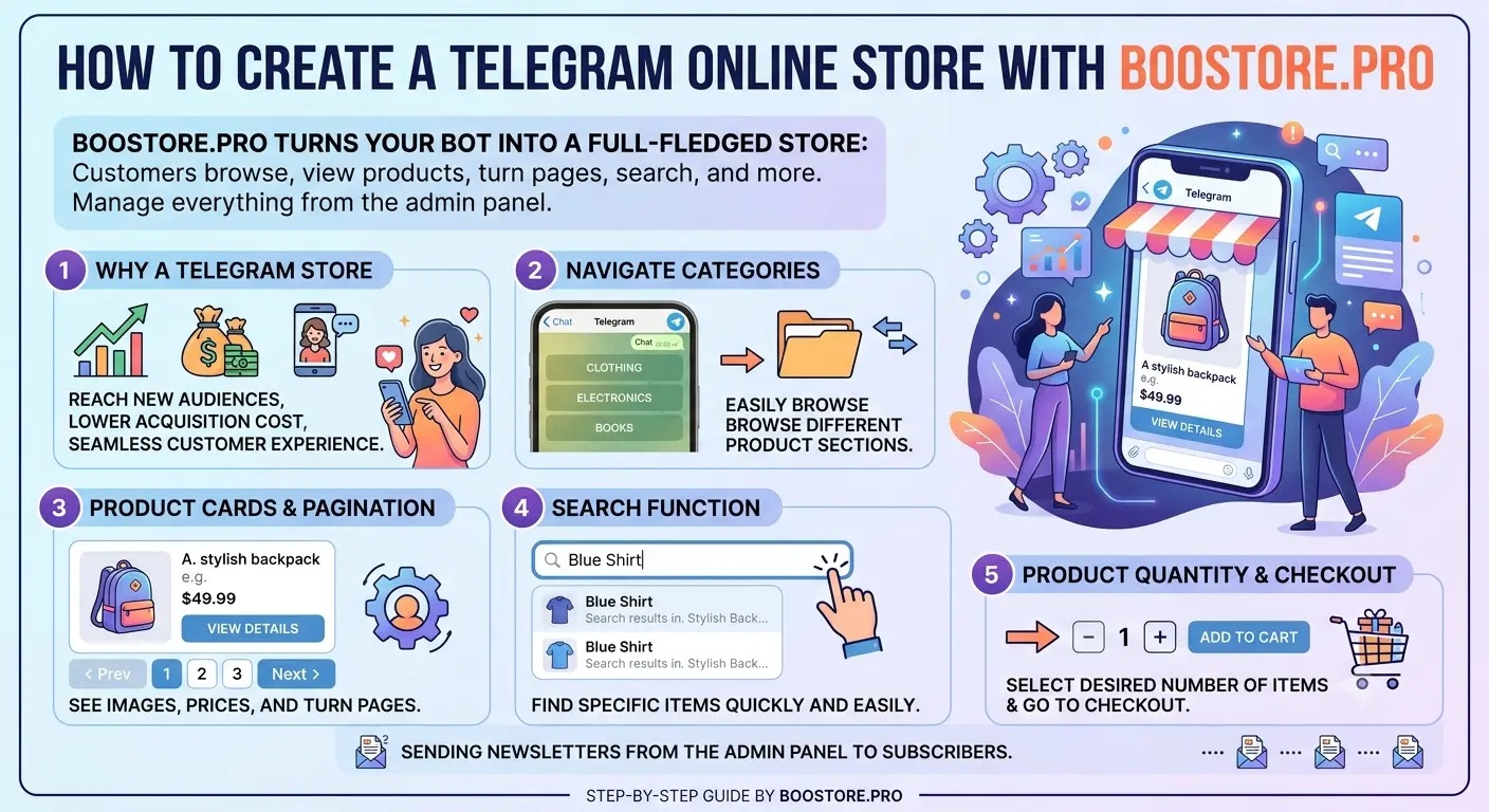 Как создать интернет-магазин в Telegram