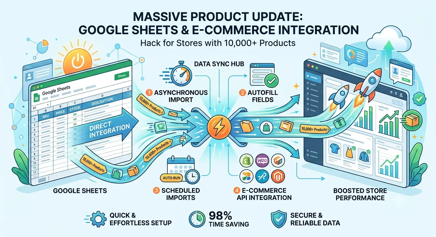 Массовый импорт товаров на BooStore.pro, обновление цен, наличия, характеристик и всех данных