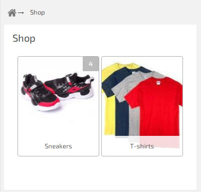 Store categories
