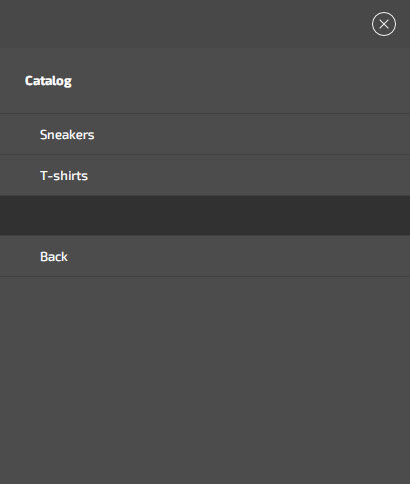 Creating a mobile menu