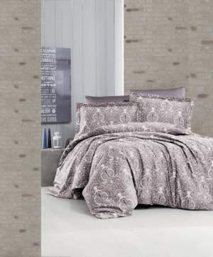 Постельное белье из сатина First Choice Delmor Leylak